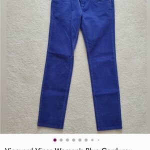 Vineyard Vines Women's Blue Corduroy Pants sz8